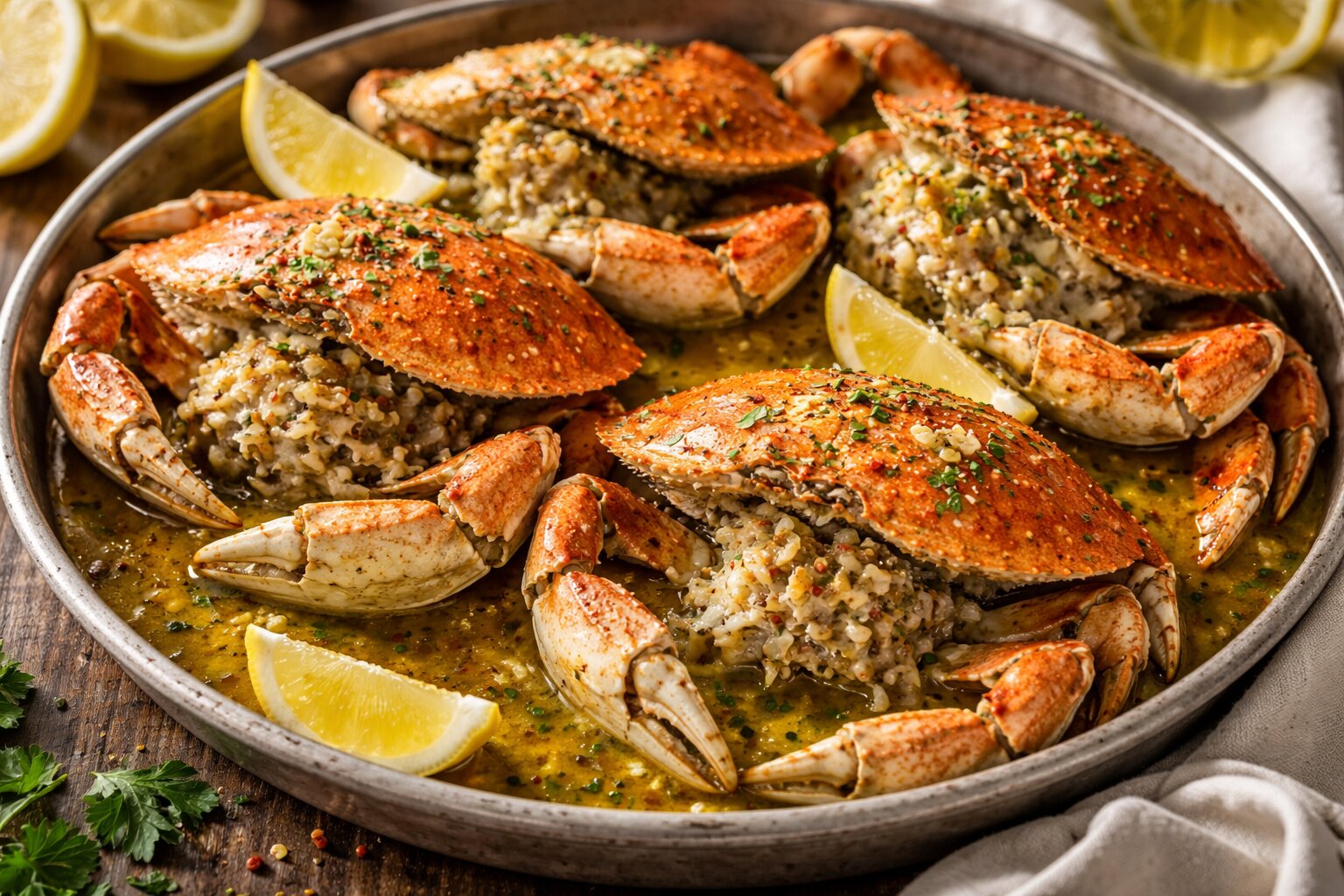 Dungeness Crab with Garlic Butter