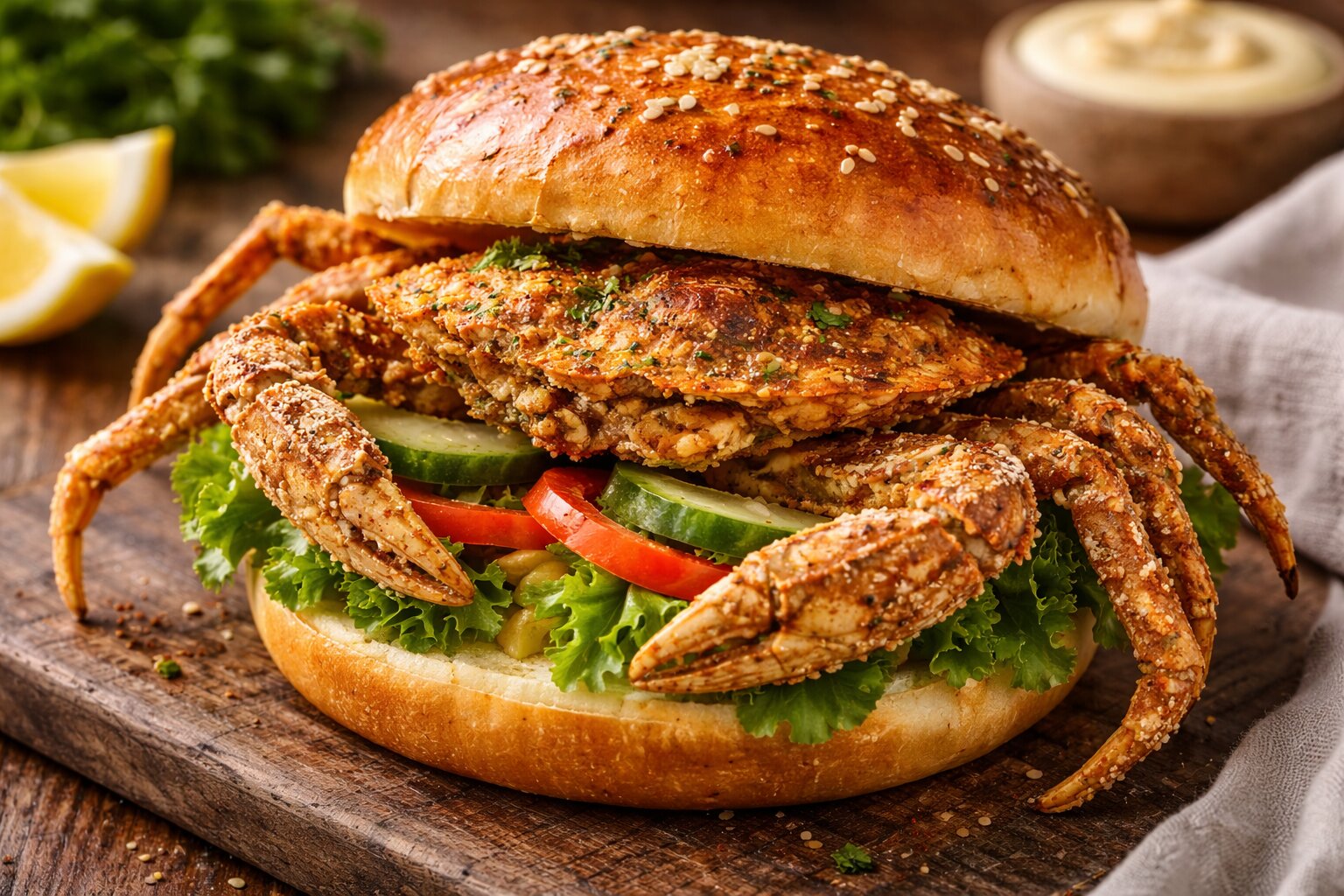 Crispy Soft Shell Crab Sandwich